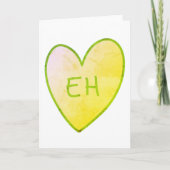 Maßgeschneiderte Funny Candy Eh Heart Card Karte (Vorderseite)