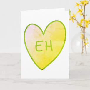 Maßgeschneiderte Funny Candy Eh Heart Card Karte