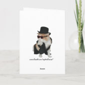 Maßgeschneiderte Funny Cat Karte (Rückseite)