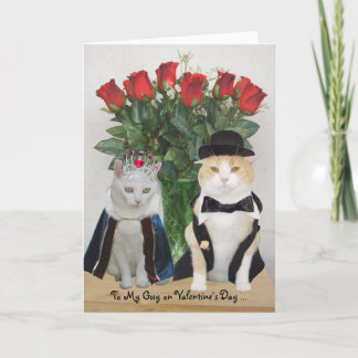 Maßgeschneiderte Funny Cats Valentine Feiertagskarte