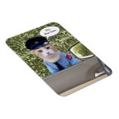 Maßgeschneiderte Funny Officer Cat Magnet (Rechte Seite)