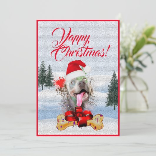 Maßgeschneiderte Funny Weimaraner Hundeschlifte We Ankündigung (Stehend Vorderseite)