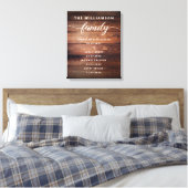 Maßgeschneiderte, für die Familie wichtige Daten Leinwanddruck (Insitu (Schlafzimmer))