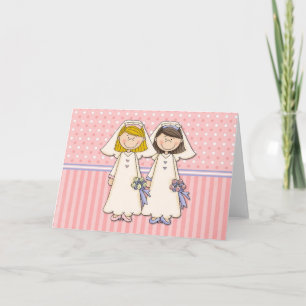 Maßgeschneiderte Gay Women Wedding Cards (8) Karte