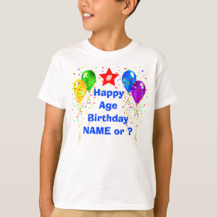 Maßgeschneiderte Geburtstags-T - Shirt für Junge