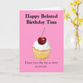 Maßgeschneiderte Geburtstagskarte Karte (Gelbe Blume)