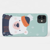Maßgeschneiderte Gehäuse für Winterbären Case-Mate iPhone Hülle (Rückseite (Horizontal))