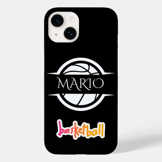 Maßgeschneiderte Gehäuse mit Basketballdesign Case-Mate iPhone Hülle (Rückseite)