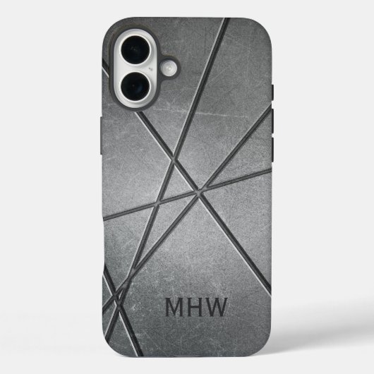Maßgeschneiderte Gehäuse mit Metallmuster Case-Mate iPhone Hülle (Rückseite)