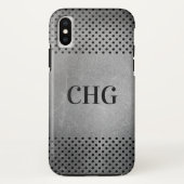Maßgeschneiderte Gehäuse mit Metallmuster Case-Mate iPhone Hülle (Rückseite)