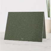 Maßgeschneiderte, geklappte Dankekarte - Moosgeräu Dankeskarte (Rückseite)