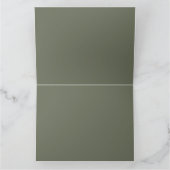 Maßgeschneiderte, geklappte Dankekarte - Moosgeräu Dankeskarte (Innenseite)