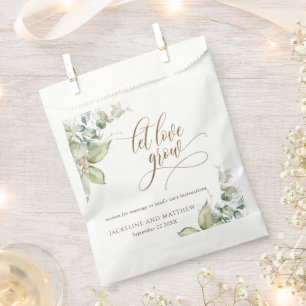 Maßgeschneiderte, Gelassen Liebe wächst, elegante Geschenktütchen