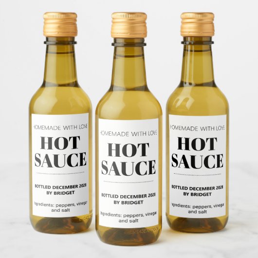Maßgeschneiderte generische Hot Sauce Weinetikett (Flaschen)