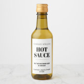 Maßgeschneiderte generische Hot Sauce Weinetikett (Vorderseite)