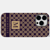 Maßgeschneiderte Geometrie des Lila-braunen Quadra Case-Mate iPhone Hülle (Rückseite (Horizontal))