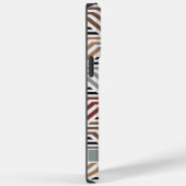 Maßgeschneiderte Geometrie mit blaugrauem Streifen Case-Mate iPhone Hülle (Rückseite / Rechts)