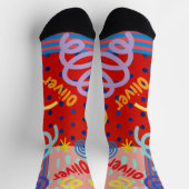 Maßgeschneiderte geometrische Farben Socken (Oben)