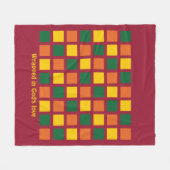 Maßgeschneiderte geometrische Quadrate mit moderne Fleecedecke (Vorderseite (Horizontal))