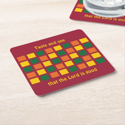 Maßgeschneiderte geometrische Quadrate mit moderne Rechteckiger Pappuntersetzer (angewinkelt)