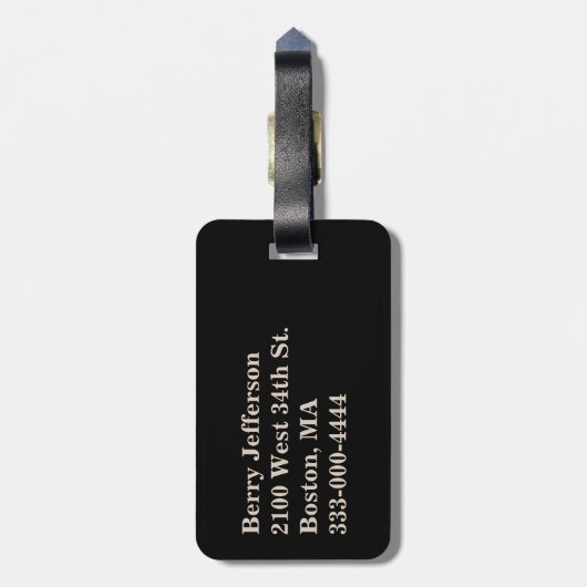 Maßgeschneiderte Gepäckmarke für Wild Lion Gepäckanhänger (Rückseite vertikal)