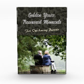 Maßgeschneiderte Geschenke für ältere Elternpaare Fotoblock (Vorderseite)