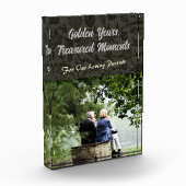 Maßgeschneiderte Geschenke für ältere Elternpaare Fotoblock (Links)