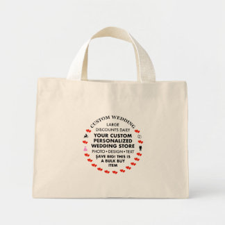 Maßgeschneiderte Geschenke für kleine Cotton Tote Mini Stoffbeutel