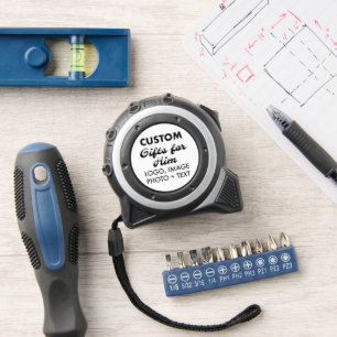 Maßgeschneiderte Geschenke für seine Silberschwarz Maßband