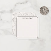 Maßgeschneiderte Geschenkkarte für eine Edelstahls Mitteilungskarte (Vorderseite/Rückseite Beispiel)