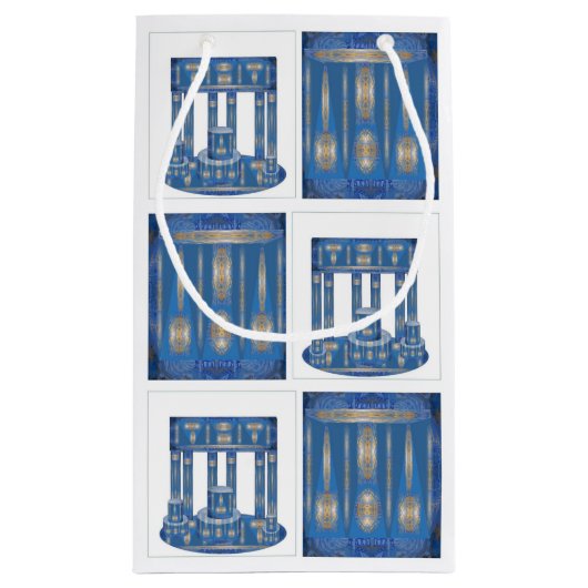 Maßgeschneiderte Geschenktasche - Klein, glänzend Kleine Geschenktüte (Rückseite)