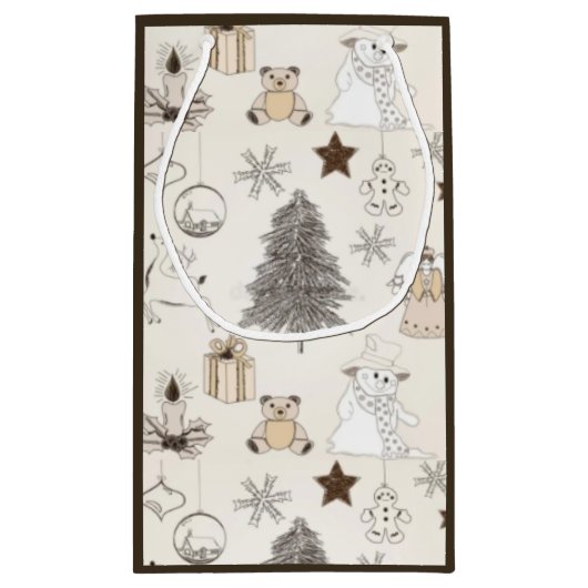 Maßgeschneiderte Geschenktasche - Klein, glänzend Kleine Geschenktüte (Rückseite)