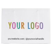 Maßgeschneiderte Geschenktasche mit Firmenlogo Kei Große Geschenktüte (Vorderseite)