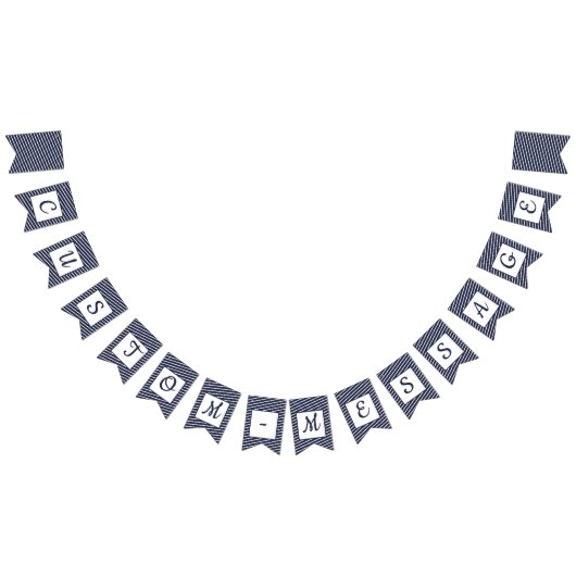 Maßgeschneiderte, geschliffene Preppy-Jagd Wimpelkette (Alle)