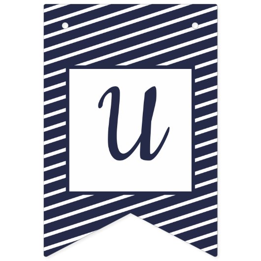 Maßgeschneiderte, geschliffene Preppy-Jagd Wimpelkette (Dritte Fahne)