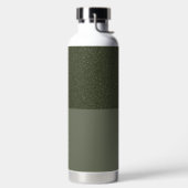 Maßgeschneiderte, gesprenkelte obere grüne Flasche (links)