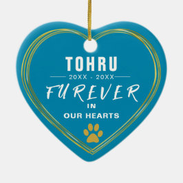 Maßgeschneiderte Gestaltung des Foto Pet Memorial  Keramik Ornament