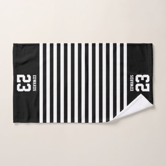 Maßgeschneiderte gestreifte Sportarten mit Namen Handtuch (Handtuch)