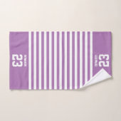 Maßgeschneiderte gestreifte Sportarten mit Namen Handtuch (Handtuch)