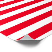 Maßgeschneiderte gestreifte Sportarten mit Namen Poster (Ecke)