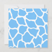 Massgeschneiderte Giraffendusche Einladung (Rückseite)