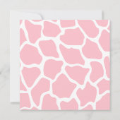 Massgeschneiderte Giraffendusche Einladung (Rückseite)