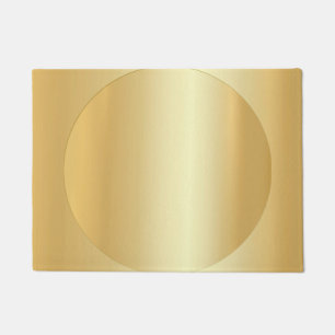 Maßgeschneiderte Glamour-Imitat Gold Moderne Blan Fußmatte