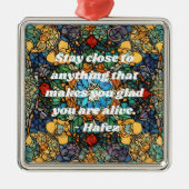 Maßgeschneiderte Glasmosaike-Muster Persische Gesc Ornament Aus Metall (Vorne)