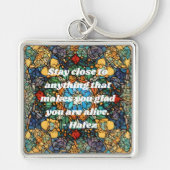 Maßgeschneiderte Glasmosaike-Muster Persische Gesc Schlüsselanhänger (Vorne)