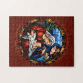 Maßgeschneiderte Glass Vintage Weihnachtskrippe Puzzle (Horizontal)