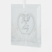 Maßgeschneiderte Glasverzierung Ornament Aus Glas (Vorderseite links)