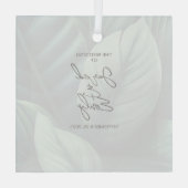 Maßgeschneiderte Glasverzierung Ornament Aus Glas (Rückseite)