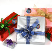 Maßgeschneiderte Glasverzierungen Runder Aufkleber