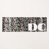 Maßgeschneiderte Glitzer Rose Gold abstrakt Yogamatte (Vorderseite (Horizontal))